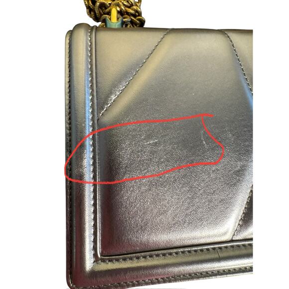 Dolce & Gabbana NIB Medium Devotion Shoulder Bag in Silver - Picture 10 of 16
